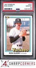 1981 DONRUSS #227 RON GUIDRY YANKEES PSA 10
