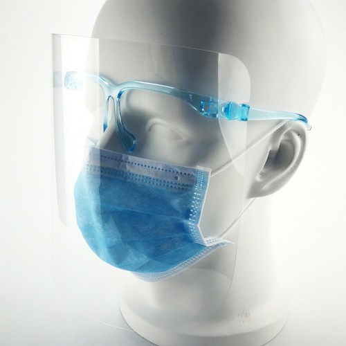 [248PACK] Adult AntiFog Clear Safety Glasses Face Mask Shield