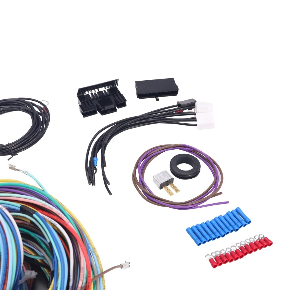 21 Circuit Wiring Harness Street Hot Rat Rod Custom Universal Wire Kit