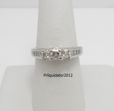 1CT Natural Diamond Anniversary Engagement Wedding Bridal Ring 14K White Gold