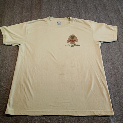 Philmont Scout Ranch Shirt Men Large Tan Expedition 704-F 2011