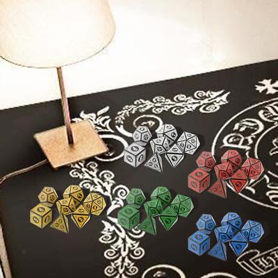 7 Stück Sets Polyhedral ideal für Rollenspiele Tischspiel