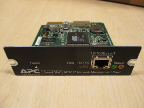 APC Smart Slot AP9617 10/100 Base-T Network Management Module Card - Imagen 1 de 3