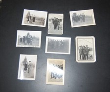 8 WWII era Snapshots of Soldier Marine