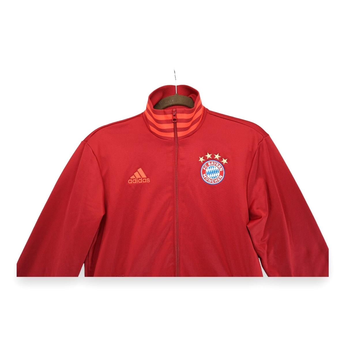 ADIDAS MEN'S FC BAYERN MUNICH DX9226 JACKET FULL ZIP SOCCER SIZE
