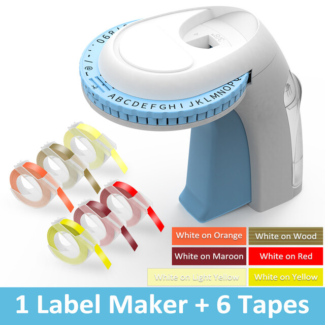 Dymo 3D 9mm Embossing Tape Compatible for Dymo Junior Omega Embosser