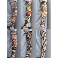 6 Pack Tattoo Sleeves Nylon Temporary Fake Full Arm Tatoo Sleeve Stocking
