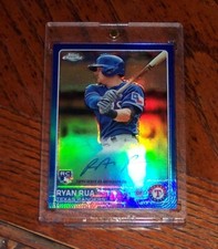 2015 Topps Chrome Blue Refractor 48/150 Ryan Rua #AR-RR Rookie Auto RC