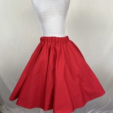 Square Dance SKIRT Red Medium weight Fabric by Theresa Woodward
