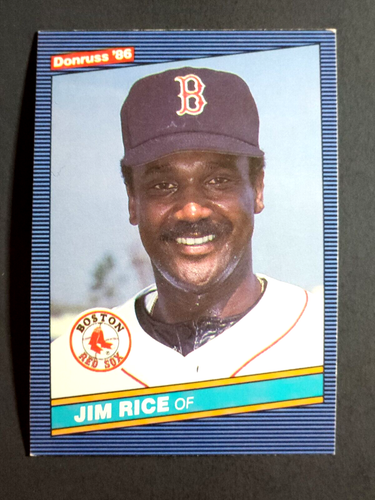 1986 Donruss Baseball #213 Jim Rice *B* Boston Red Sox *EXCELLENT* *HOF ...