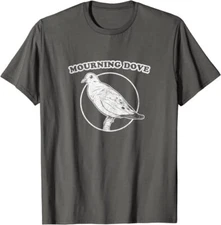 Retro Mourning Dove Design by Bird Fan T-Shirt *NEW 10 Colors*