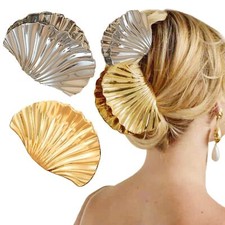 Shell Claw Clip2 Pcs Metal Seashell Hair Clip Hair Accessories for Women and ...