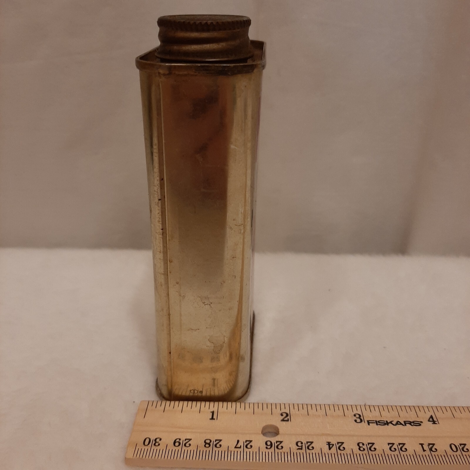 Master Prime Neatsfoot Compound Oil Tin Can With Product Petronio Shoe VTG Prop