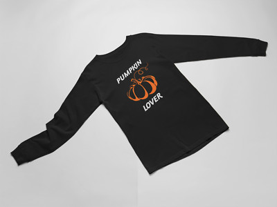 Pumpkin Lover Long Sleeve Shirt Mens Fall Thanksgiving Tee Halloween Autumn Top