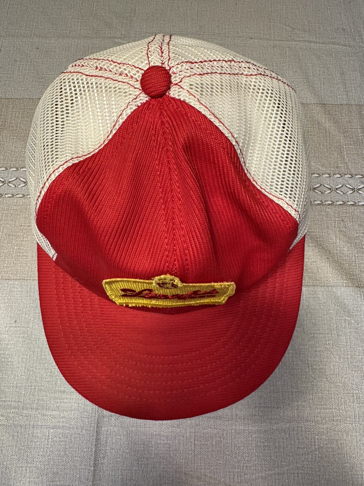 Strohs Beer Hat Trucker Patch Snapback Mesh Back … - image 2