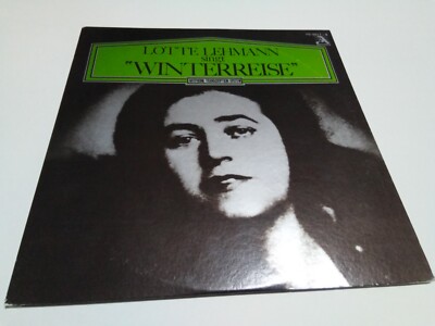 LOTTE LEHMANN singt WINTERREISE Artphone Transcription System Artisco 2 LP Set