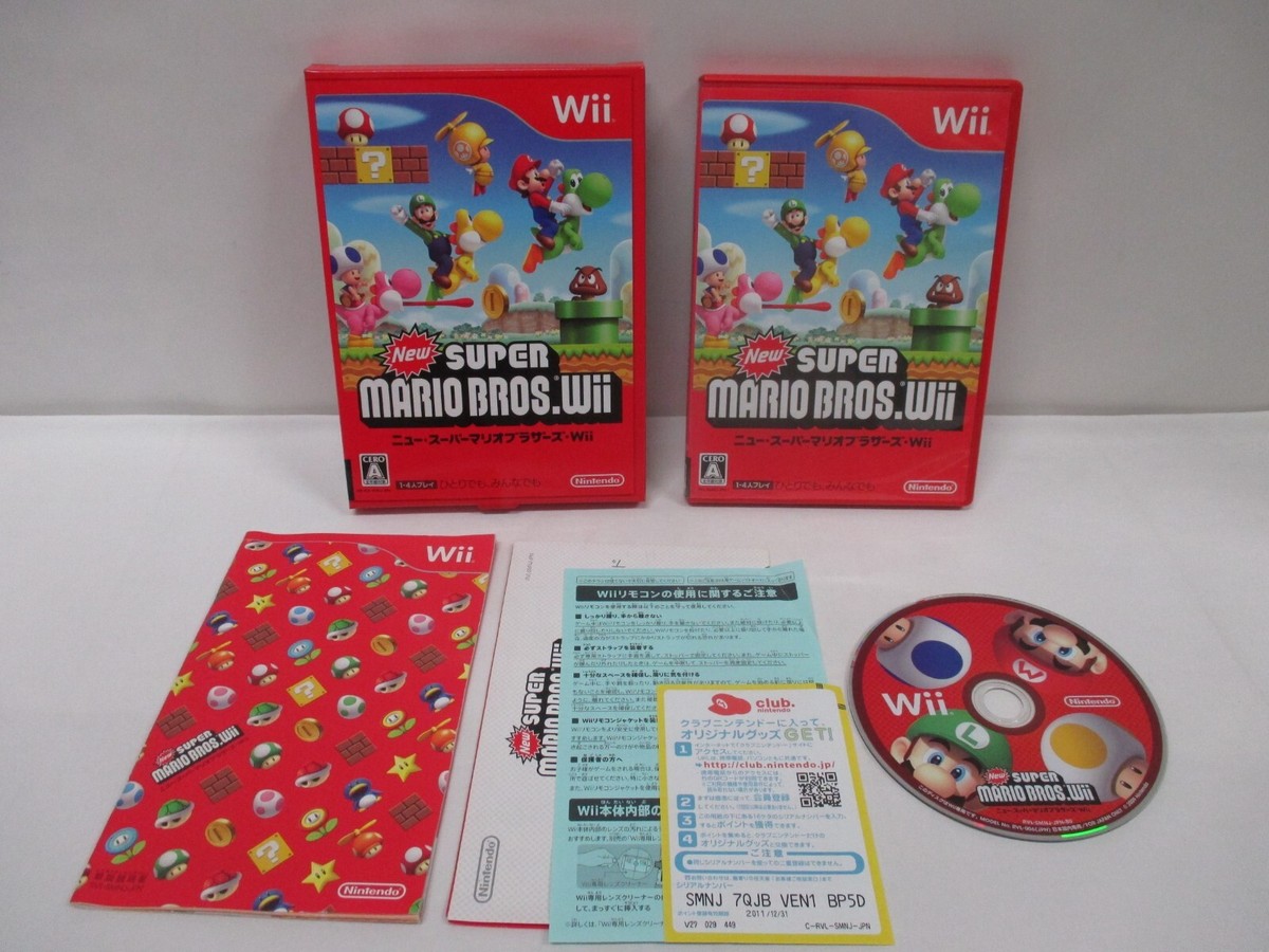 Nintendo Wii -- New SUPER MARIO BROS. Wii -- JAPAN Game Nintendo