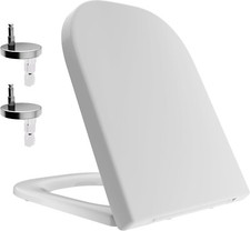 Rectangular Square Toilet Seat Soft Close-Toilet Seat Quick Release Easy Clean