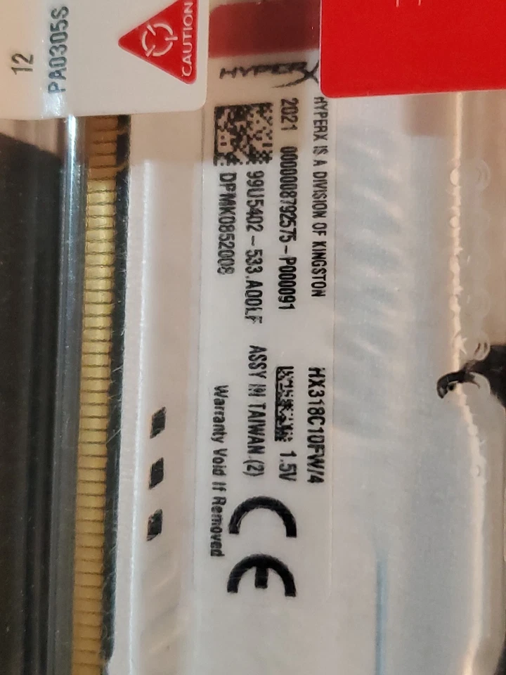 Kingston Fury 4GB 1x4GB DDR3 RAM 1866 MHz (HX318C10FW/4) - Image 2 of 2