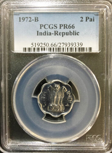India 1972-B 2 Paise PROOF PCGS Graded PR 66 - Picture 1 of 2