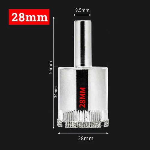 Diamantbohrer Lochbohrer 6mm-200mm Fliesenbohrer Für Glas Marmor Granit Keramik - Bild 27 von 57