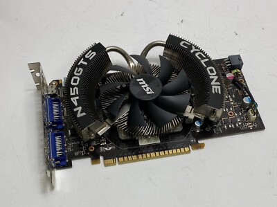1GB MSI nVidia GeForce 450 GTS Cyclone Dual DVI, HDMI, PCI-e Grafikkarte