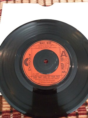 Marti Webb - Take That Look Off Your Face (7'' Single 1980) VG+