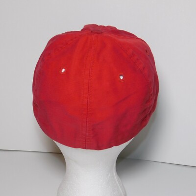 Vintage 1960s Red White Blue Embroidered M Cotton Baseball