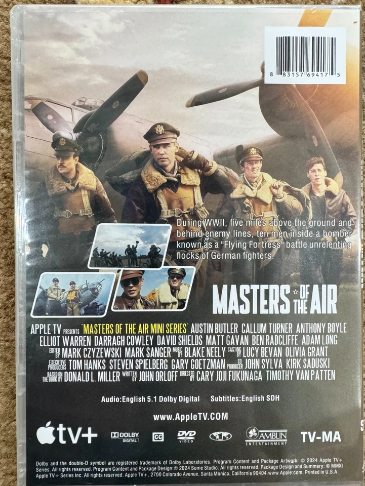 Masters of the Air DVD Complete Series 3 Disc Box Complete Set UK 2024 Season - Image 2 of 4