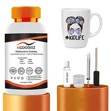 NGOODIEZ Sublimation Coating for Mugs Ceramic Mugs Metal Mug Wood Glass 