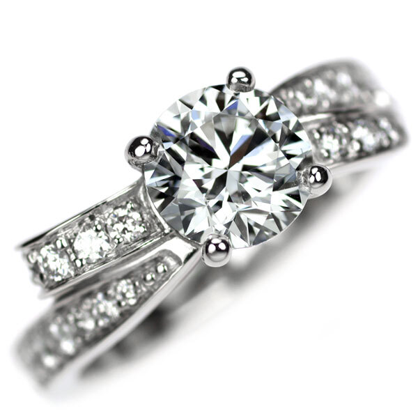 CHANEL シャネル リング Pt950 50 4800124O0012 Chanel Pt950 Diamond Ring 1.05 CT F VVS1 3EX Ruban de Chanel