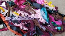 Various Lace/Ribbon Trimmings -  Remnants/ Damaged Lengths