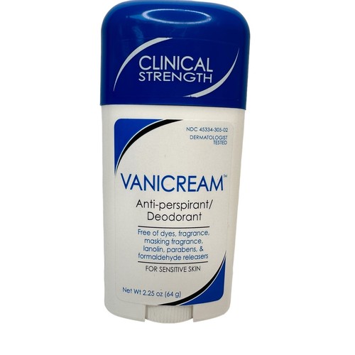 1 Vanicream AntiPerspirant Deodorant Clinical Strength Sensitive Skin