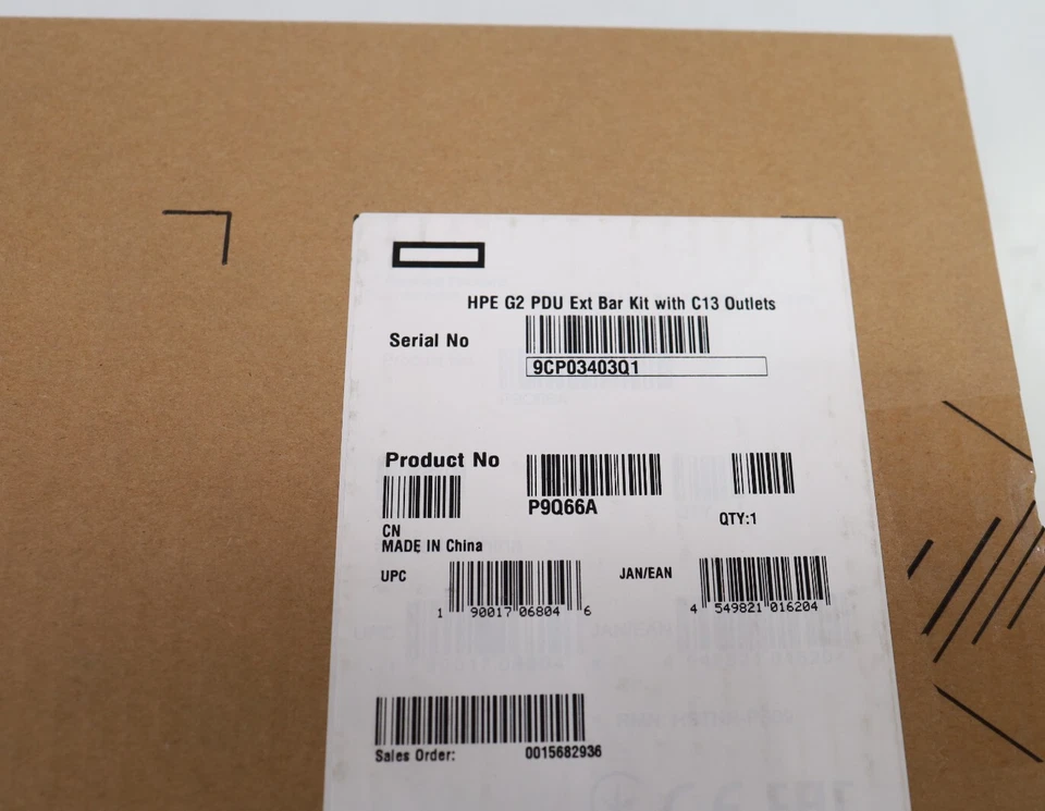 NUEVO Kit de barra de extensión PDU HPE G2 8 salidas C13 sellado P9Q66A Foto 2 de 4