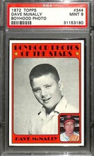 1972 Topps #344 DAVE MCNALLY PSA 9 Mint 31153180 