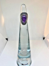 Sterling Silver 925 Amethyst Ring Size 7