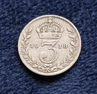 1918 George V Threepence — photo from another recent sale