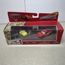 Disney Pixar Cars Race O Rama Luigi Guido Lightning McQueen 3-Car Gift Pack