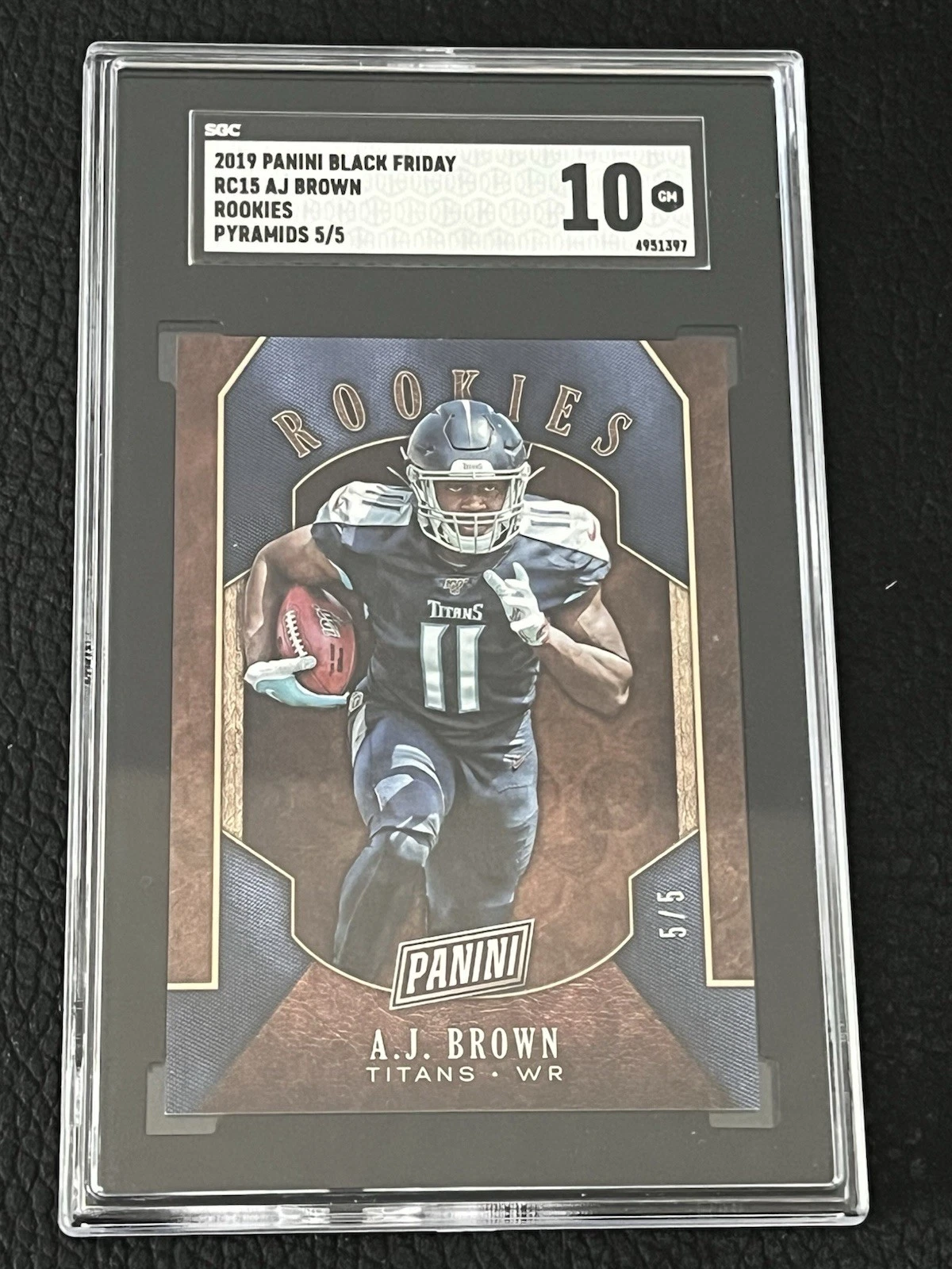 AJ Brown Panini Black Friday Rookies & Prospects #RC15 Pyramids