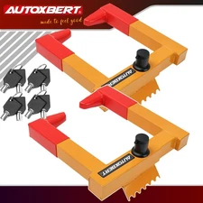 2X  Wheel Clamp HEAVY DUTY Universal Tire Lock Car Motorcycle Truck Trailer Boat