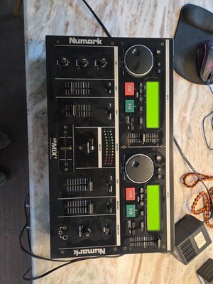 NUMARK CDMIX 1 PROFESSIONAL TWIN CD PLAYER Untested As Is No Wires