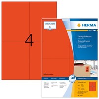 Herma Universal-Etiketten Special, 105 X 148 Mm, Rot
