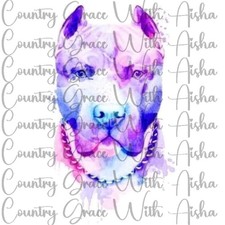 Sublimation Print Bull Dog Pit Ready To Press Paper Ink Heat Transfer