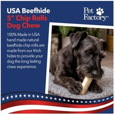 Thick Durable Dog Rawhide Chews, 22 Count