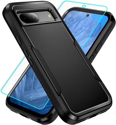 Pixel 8a Case with Screen Protection: Heavy Duty Shockproof and Scratch Proof Ca