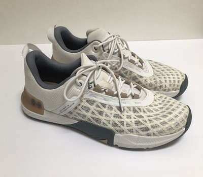 Under Armour TriBase Reign 5 White Running Shoes 3026021-105 Men s Size 11