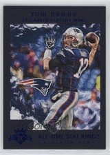 2015 Panini Gridiron Kings All Time Stat Kings Blue Frame Tom Brady #200 0ty6
