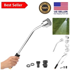Durable 18-Inch Gentle Watering Wand with Shut Off Valve - Perfect for Gardens