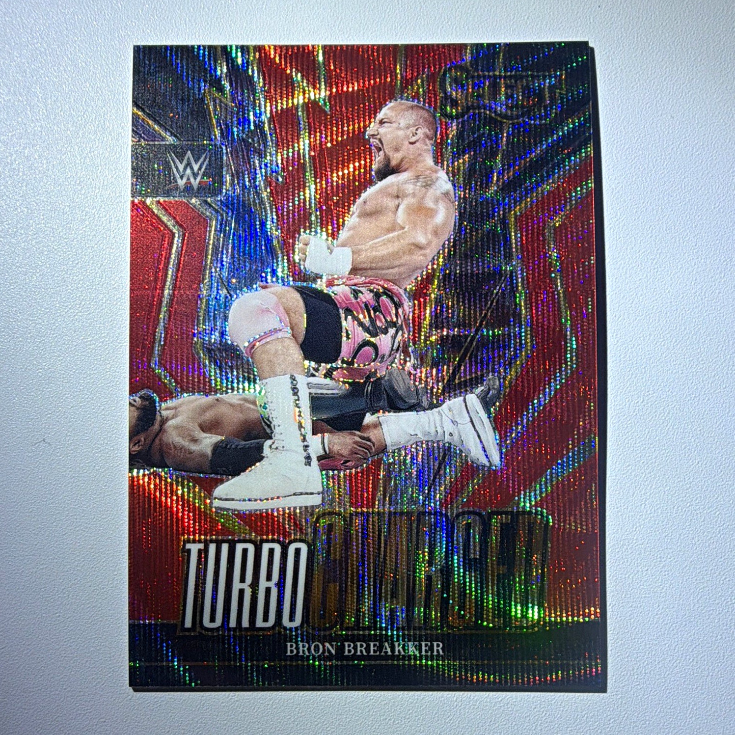 Panini 2024 Select WWE Bron Breakker Turbocharged Red Wave Prizm #8 /149