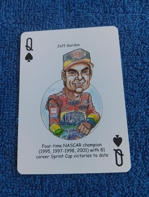 Jeff Gordon Card American Racing Hero Decks Playing Cards Nascar Card
